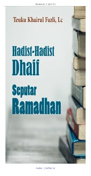 Hadist Dhaif Seputar Ramadhan Screenshot 0