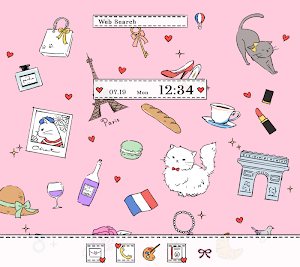 Cute Wallpaper Paris Cat Theme Screenshot 0