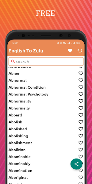 English To Zulu Dictionary Offline Screenshot 0
