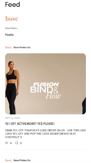 Base Pilates Co. Screenshot 3