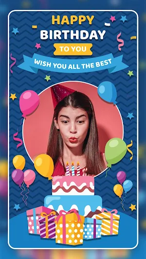 Birthday Photo Frame Screenshot 1
