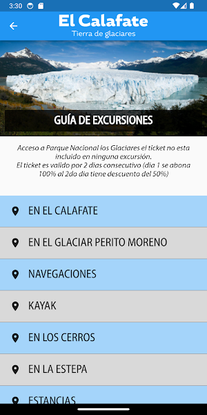El Calafate Turismo Screenshot 1