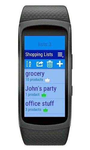Gear Fit2 Shopping Lists Screenshot 0