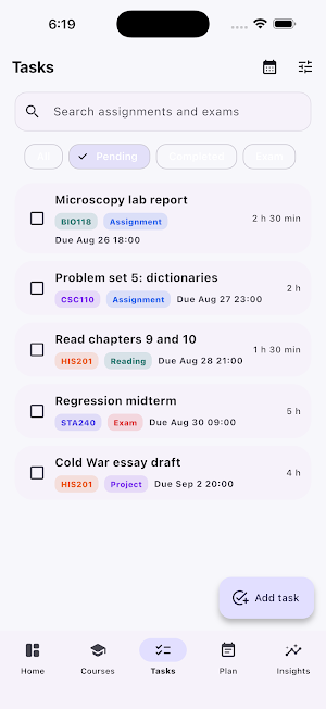 TermBloom — Planner & GPA Screenshot 2