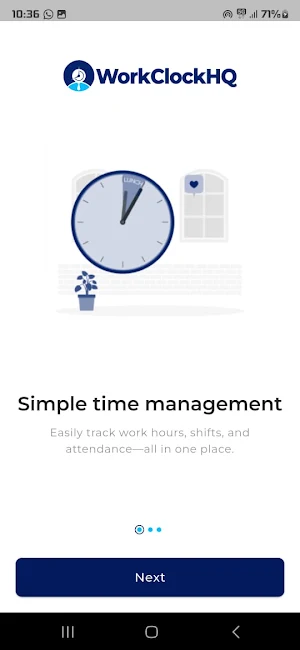 WorkClock HQ Screenshot 1