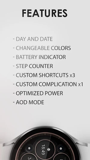 Dream 122 digital watch face Screenshot 3