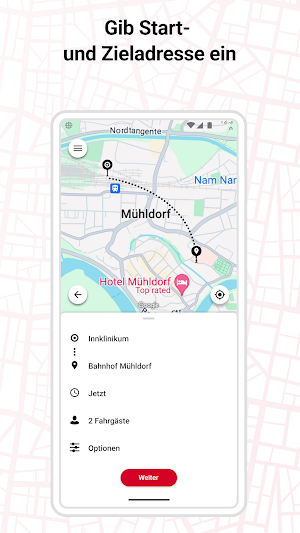 Rufbus Mühldorf Screenshot 2