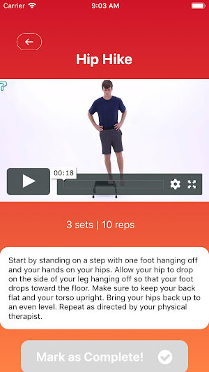 TheraFit Physical Therapy Screenshot 1
