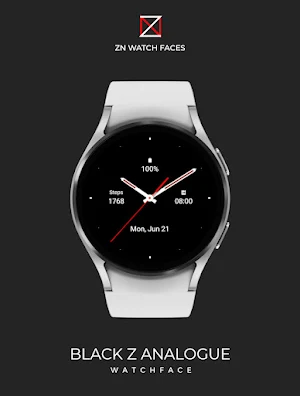 Black Z Analogue Watch Face Screenshot 0
