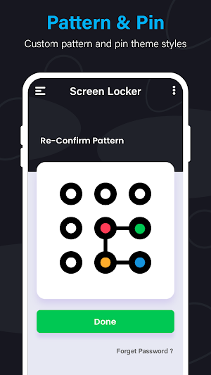 Pattern Lock Screen Wallpaper Screenshot 0