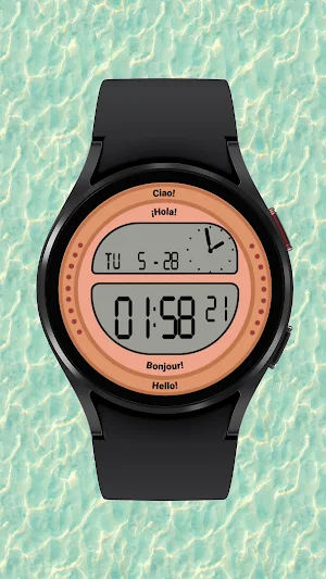 Pink Oval Watch Face Screenshot 0