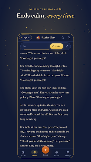 Stories Nest: Bedtime Stories Screenshot 1