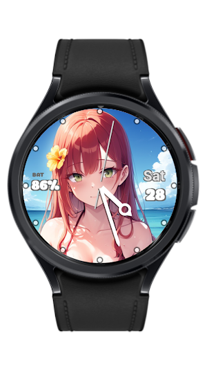 Anime Girls Analog Watch Face Screenshot 1