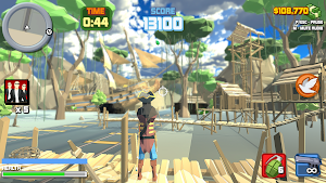 Pirate city rope hero car game Screenshot 1