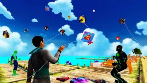 Superhero Kite Game - Kite fly Screenshot 2