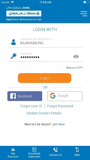 Bajaj Allianz Life – Life Assist Screenshot 0