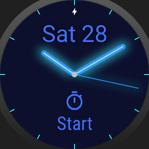 Glow Hands & Timer Watch Face Screenshot 1