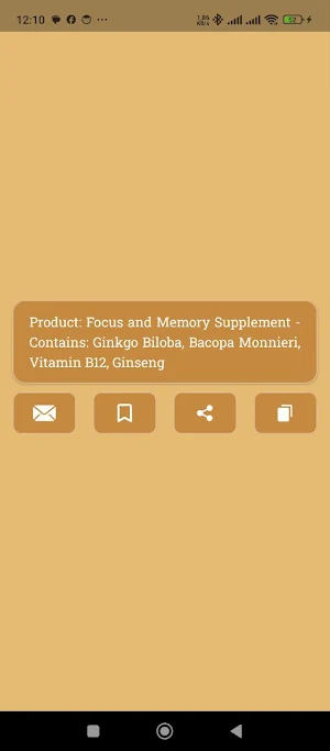 Composition of Products Screenshot 2