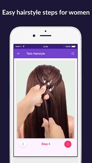 Hairstyles step by step easy, offline - DIY Screenshot 3