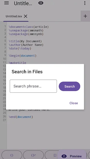 LatTeX Editor Screenshot 2