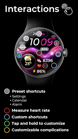 OMG 61 - Digital Watch Face screenshot 6