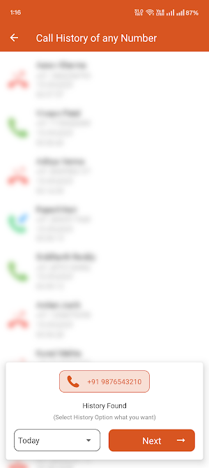 Call History Of Any Number Screenshot 3