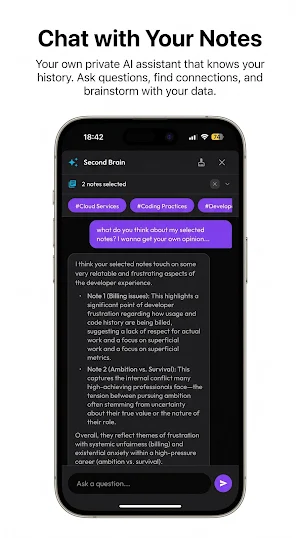 Encrypted AI Notes: ZultaAI Screenshot 2