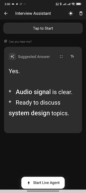 interview assistant Screenshot 0