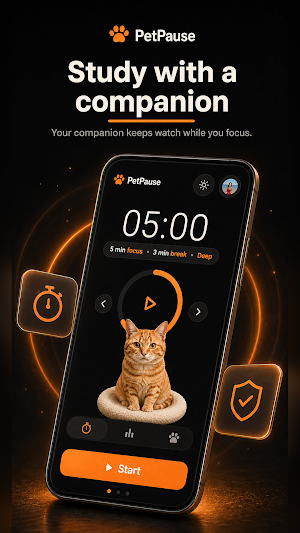 PetPause: Study Timer & Focus Screenshot 1