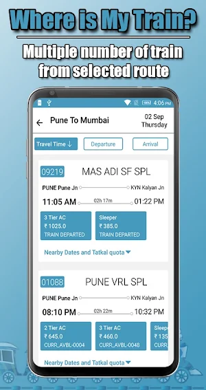 Track your Train : Indian Train seat availability Screenshot 2