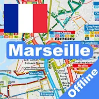 Marseille Metro RTM & Tram Map