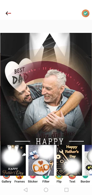 happy fathers day photo frame Screenshot 3