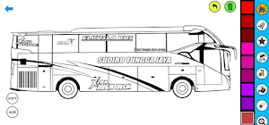 Bus Coloring Page Screenshot 1