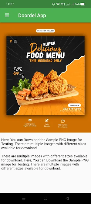 Doordel - Restaurant App Screenshot 1