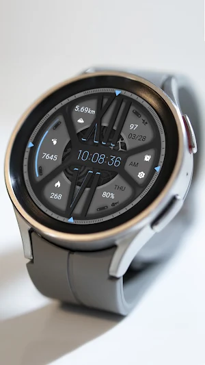Dark Gray Hole For Wear OS Screenshot 2