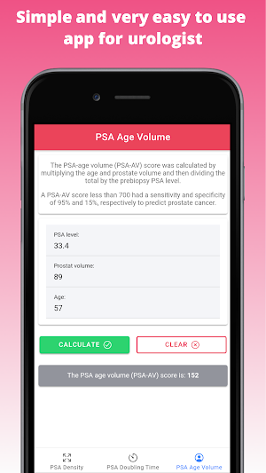 Urology PSA Calculator Pro - Prostate Cancer Screenshot 2