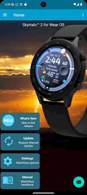 SkyHalo 2 Weather (Wear OS 5+) Screenshot 0