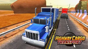Highway Cargo Truck Transport Simulator Screenshot 0
