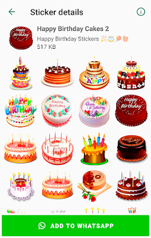 Happy Birthday Stickers for WhatsApp Screenshot 1