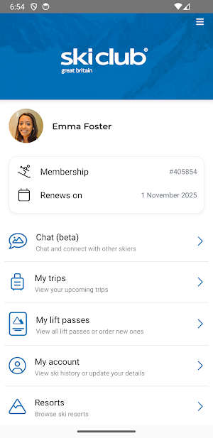 Ski Club of Great Britain® Screenshot 1