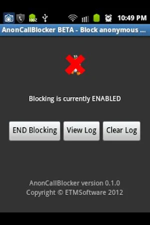 AnonCallBlocker Screenshot 1