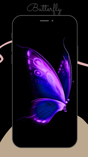 Butterfly Wallpaper Blue Screenshot 3