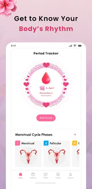 Period Tracker Period Calendar Screenshot 1
