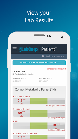 LabCorp | Patient Screenshot 0