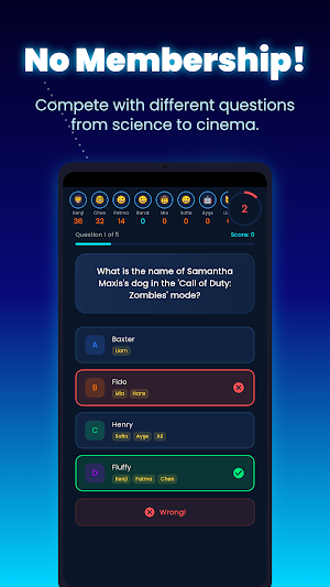 Bluetooth Quiz Game Screenshot 2