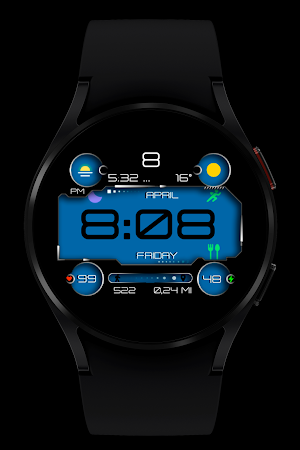 Black colors Watch Face Screenshot 1