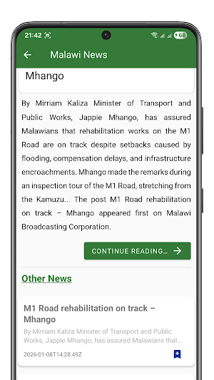 Malawi News Screenshot 1