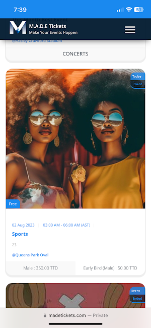 MADE Tickets Screenshot 3