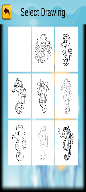 Seahorse Coloring Screenshot 2
