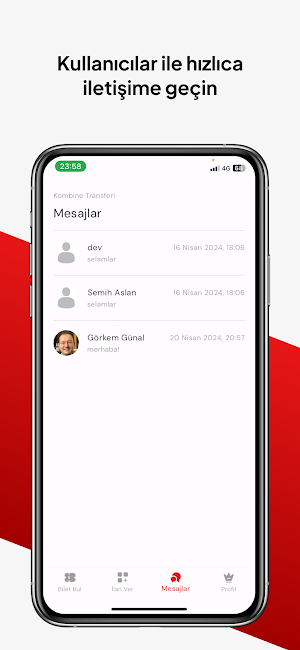 Kombine Transferi Screenshot 2